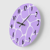 Grande Horloge Ronde Clock de Lavender (Angle)