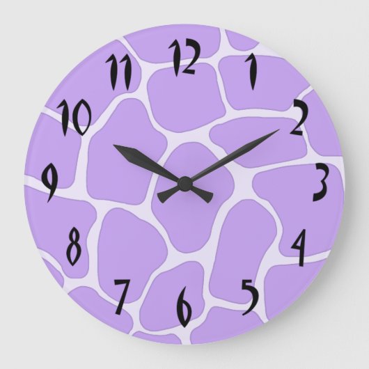 Grande Horloge Ronde Clock de Lavender (Recto)