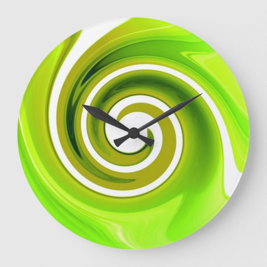 Grande Horloge Ronde Clock de Lime (Recto)