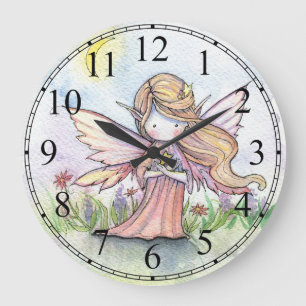 Grande Horloge Ronde Clock de Little Star Fairy