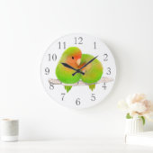 Grande Horloge Ronde Clock de Lovebirds (Maison)