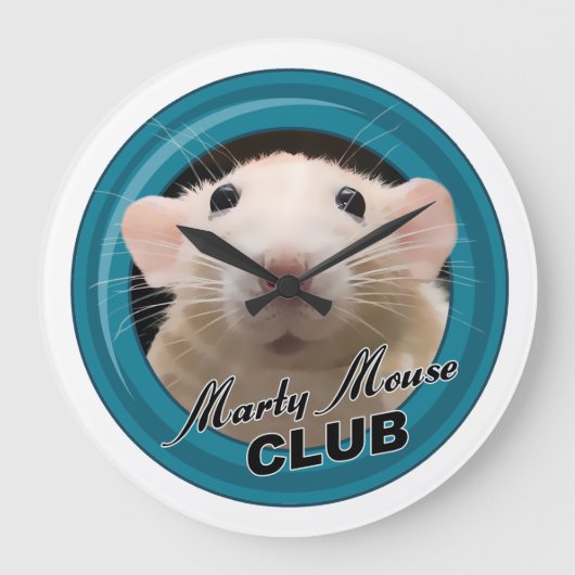 Grande Horloge Ronde Clock de Marty Mouse (Recto)