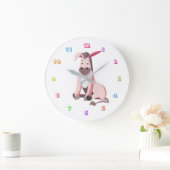 Grande Horloge Ronde Clock de Petit Rose (Maison)