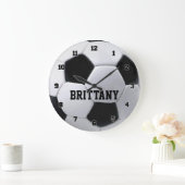 Grande Horloge Ronde Clock de Soccer (Maison)
