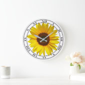 Grande Horloge Ronde Clock de Sunflower (Maison)