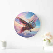 Grande Horloge Ronde Clock de Time Flies (Maison)
