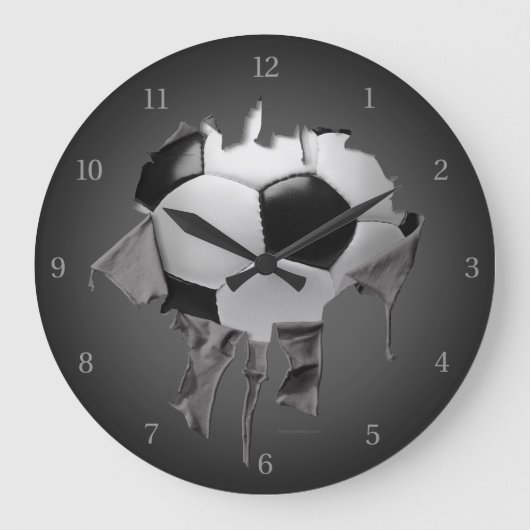 Grande Horloge Ronde Clock de Torn Soccer Dark (Recto)