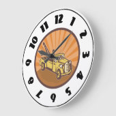 Grande Horloge Ronde Clock de Tow Truck (Angle)