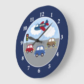 Grande Horloge Ronde Clock de transport (Angle)