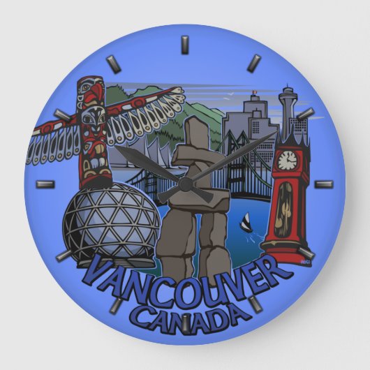 Grande Horloge Ronde Clock de Vancouver (Recto)