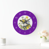 Grande Horloge Ronde Clock de Wall Botanical (Maison)