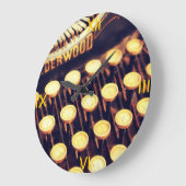 Grande Horloge Ronde Clock de Wall Clock (Angle)