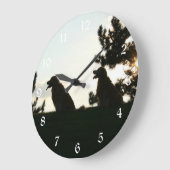 Grande Horloge Ronde Clock de Wall Retriever (Angle)