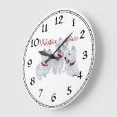 Grande Horloge Ronde Clock de White Terrier (Angle)