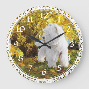 Grande Horloge Ronde Clock de White Terrier