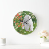 Grande Horloge Ronde Clock de White Terrier (Maison)