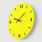 Grande Horloge Ronde Clock de Yellow (Angle)