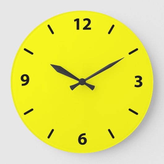 Grande Horloge Ronde Clock de Yellow (Recto)