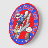 Grande Horloge Ronde Clock Donald Trump (Angle)