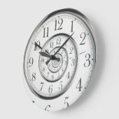 Grande Horloge Ronde Clock du Temps Abstract (Angle)