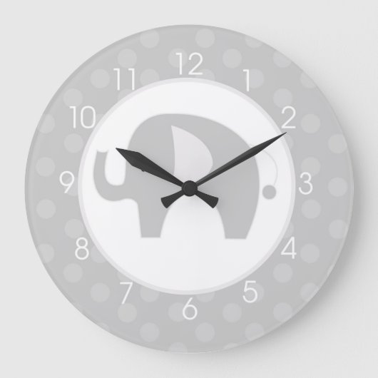 Grande Horloge Ronde Clock Gray (Recto)