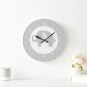 Grande Horloge Ronde Clock Gray (Maison)