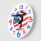 Grande Horloge Ronde Clock Gymnastic (Angle)