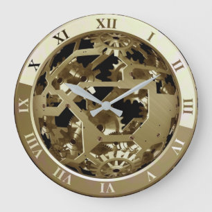 Grande Horloge Ronde Clock Mechanical Wall Clock