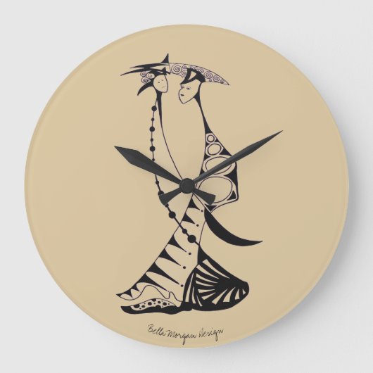 Grande Horloge Ronde Clock moderne (Recto)