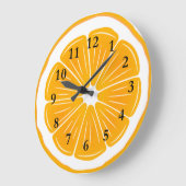 Grande Horloge Ronde Clock Orange Slice (Angle)