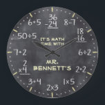 Grande Horloge Ronde Clock personnalisable<br><div class="desc">Un clock personnalisable decorative clock. A great addition to any home,  school or office. Alors makes a great venin idea for any teacher or professeur.</div>