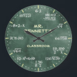 Grande Horloge Ronde Clock personnalisable<br><div class="desc">Un clock personnalisable decorative clock. A great addition to any home,  school or office. Alors makes a great venin idea for any teacher or professeur.</div>