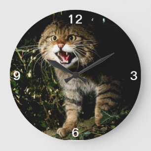 Grande Horloge Ronde Clock - Scottish wildcat