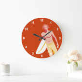 Grande Horloge Ronde Clock surfer (Maison)