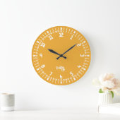 Grande Horloge Ronde CLOCK TILDE variation numérique 125 S3 pomme (Maison)