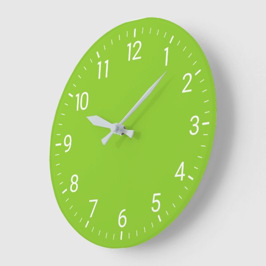 Grande Horloge Ronde Clock vert (Angle)