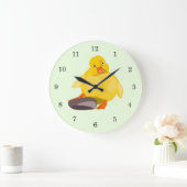 Grande Horloge Ronde Clock Yellow (Maison)