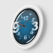 Grande Horloge Ronde Clocks de Funky Wall (Angle)