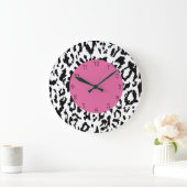 Grande Horloge Ronde Clocks Leopard de Wall Decor (Maison)
