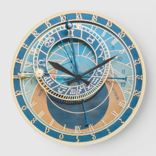 Grande Horloge Ronde Closeup on Prague Astronomical Clock, Czech R.