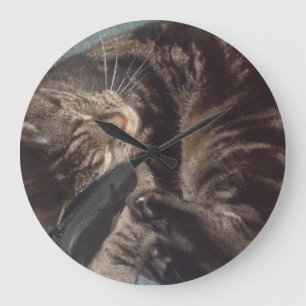 Grande Horloge Ronde Clôture Dave Mur Joueuse