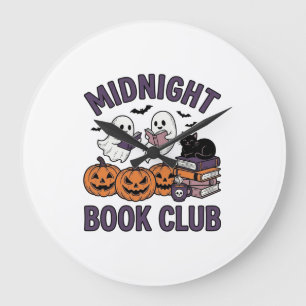 Grande Horloge Ronde Club de lecture de minuit pour la conception de le