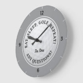 Grande Horloge Ronde Club de sport de Custom Golf (Angle)