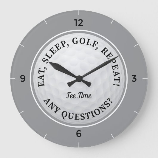 Grande Horloge Ronde Club de sport de Custom Golf (Recto)