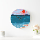 Grande Horloge Ronde Coastal Hues (Maison)
