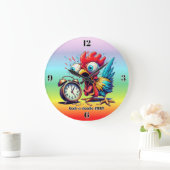 Grande Horloge Ronde Cock-a-doodle-CRAP! (Maison)