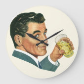 Grande Horloge Ronde Cocktails vintages Boissons, Boissons Pour Homme (Recto)