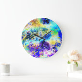 Grande Horloge Ronde Code art ADN (Maison)