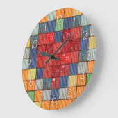 Grande Horloge Ronde Coeur du conteneur d'expédition (Angle)