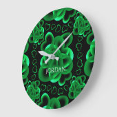 Grande Horloge Ronde Coeurs beaucoup Motif (Angle)